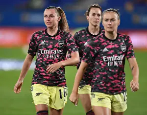 Barcelona V Arsenal Women 2021-22 Prints: Arsenal Women Face Off Against Barcelona in UEFA Champions League Clash
