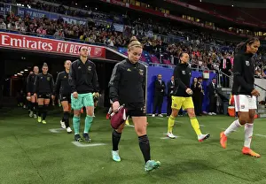 Olympic Lyonnais V Arsenal Women 2022-23 Prints: Arsenal Women Face Off Against Olympique Lyonnais in UEFA Champions League Clash