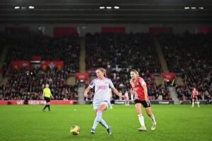 Images Dated 24th November 2023: Arsenal Women Face Off Against Southampton: Conti Cup Showdown at St. Mary's Stadium