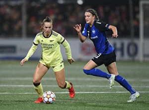 HB Koge v Arsenal Women 2021-22 Collection: Arsenal Women Face Pressure Against HB Koge in UEFA Champions League Clash