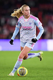 Images Dated 24th November 2023: Arsenal Women Face Southampton in Conti Cup Showdown at St. Mary's Stadium (November 2023)
