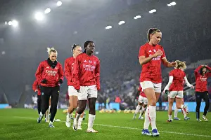 Leicester City Women V Arsenal Women 2023-24 Prints: Arsenal Women Gear Up for Barclays WSL Showdown at Leicester City: Training at The King Power Stadium