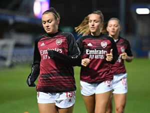 Images Dated 7th October 2020: Arsenal Women Gear Up for Continental Cup Showdown Against Chelsea Women