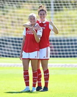 Arsenal Women V Arsenal Women - Training Match 2022 Prints: Arsenal Women: Intense Pre-Season Training at Adidas Headquarters, Germany