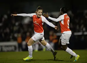 Arsenal Ladies V Reading FC Women 23rd March 2016 Prints: Arsenal Women: Janssen and Carter Celebrate First Goal
