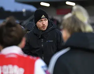 Arsenal Women V Everton Women 2022-23 Prints: Arsenal Women: Jonas Eidevall Addresses Team After FA WSL Match vs Everton (December 2022)