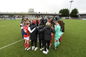 Arsenal Women V Leeds United Women - FA Cup 2023 Prints: Arsenal Women: Jonas Eidevall Motivates Team After FA Cup Victory Over Leeds