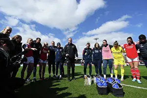 Arsenal Women V Manchester City Women 2022-23 Prints: Arsenal Women: Jonas Eidevall Rallies Team After FA WSL Match vs Manchester City