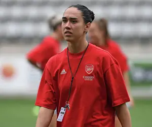 Linkoping FC V Arsenal Women 2023-24 Prints: Arsenal Women Kick Off UEFA Champions League Campaign Against Linkoping FC in Sweden