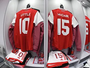 Arsenal Women V Aston Villa Women - Conti Cup 2023 Prints: Arsenal Women: Kim Little and Katie McCabe Prepare for Conti Cup Clash Against Aston Villa