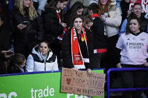 Leicester City Women V Arsenal Women 2022-23 Prints: Arsenal Women Take on Leicester City in FA WSL: A Sea of Supporters at The King Power Stadium
