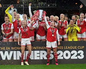 Arsenal Women V Chelsea Women - Conti Cup Final 2023 Prints: Arsenal Women Lift FA WSL Cup: Chelsea vs. Arsenal, 2023