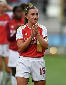 Linkoping FC V Arsenal Women 2023-24 Prints: Arsenal Women Make History: Victory in UEFA Champions League Debut vs