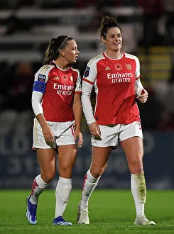 Arsenal Women: McCabe and Beattie's Interaction in Conti Cup Match Against Bristol City