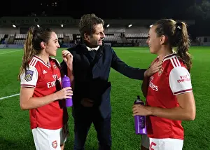 Arsenal Women: Montemurro's Team Gathers Post-Match with Evans and McCabe