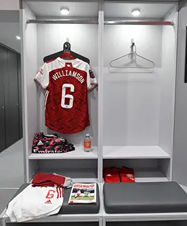 Arsenal Women Prepare for Aston Villa Match in Empty Meadow Park (2020-21)
