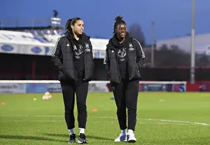 West Ham United Women V Arsenal Women 2022-23 Prints: Arsenal Women Prepare for West Ham Clash at Chigwell Construction Stadium