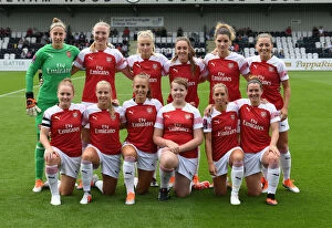 Images Dated 19th August 2018: Arsenal Women Ready for Action against West Ham United Women in Continental Cup