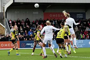 Arsenal Women V Watford Women 2023-24 Prints: Arsenal Women Score Four Goals Against Watford Women in FA Cup Fourth Round