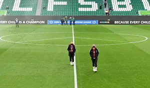 Arsenal Women Scout VfL Wolfsburg Pitch Ahead of UEFA Champions League Quarterfinals