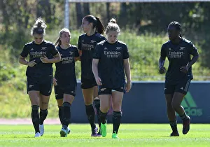 Arsenal Women V Arsenal Women - Training Match 2022 Prints: Arsenal Women Train at Adidas Facility in Germany: A Behind-the-Scenes Look