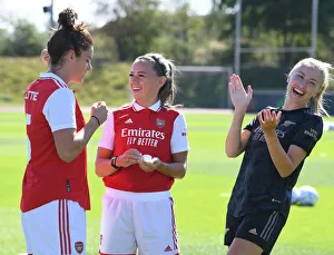 Arsenal Women V Arsenal Women - Training Match 2022 Prints: Arsenal Women Train at Adidas Facility in Germany: A Behind-the-Scenes Look