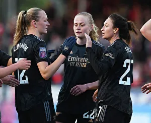 Brighton And Hove Albion Women V Arsenal Women 2022-23 Prints: Arsenal Women Triumph Over Brighton & Hove Albion: Frida Maanum Scores Third Goal in FA Women's Super League Match