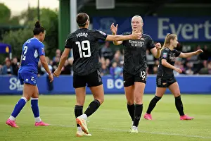 Everton Women V Arsenal Women 2022-23 Prints: Arsenal Women Triumph Over Everton FC in FA Women's Super League: Caitlin Foord Scores Third Goal