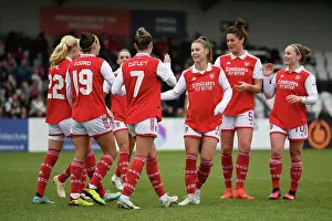 Arsenal Women V Leeds United Women - FA Cup 2023 Prints: Arsenal Women Triumph Over Leeds in FA Cup Fourth Round: Caitlin Foord Scores the Opener