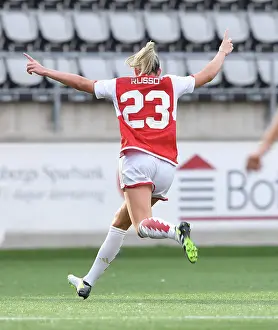 Arsenal Women V Paris FC 2023-24 Prints: Arsenal Women Triumph Over Paris FC in UEFA Champions League: Alessia Russo Scores the Decisive Goal in Sweden