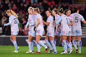 Southampton Women V Arsenal Women - Conti Cup 2023-24 Prints: Arsenal Women Triumph Over Southampton: Ilestedt Scores Second Goal in Conti Cup Clash