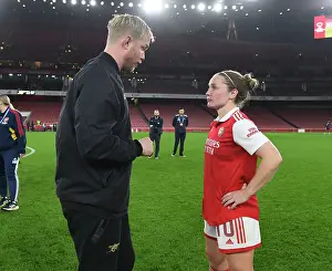 Arsenal Women V FC Zurich Frauen 2022-23 Prints: Arsenal Women in UEFA Champions League: Jonas Eidevall's Team Faces FC Zurich at Emirates Stadium