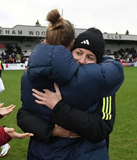 Images Dated 14th January 2024: Arsenal Women and Vivianne Miedema Celebrate after FA Cup Victory over Watford Women