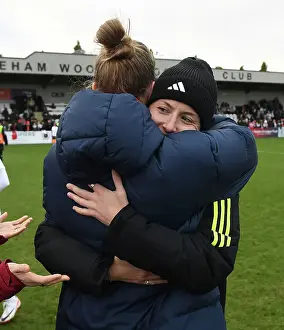 Arsenal Women V Watford Women 2023-24 Prints: Arsenal Women and Vivianne Miedema Celebrate after FA Cup Victory over Watford Women