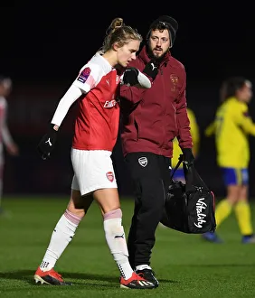 Arsenal Women: Vivianne Miedema Receives Medical Attention from Physio Sam Blanchard during FA WSL Match