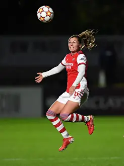 Arsenal Women V Hoffenheim 2021-22 Prints: Arsenal Women vs. 1899 Hoffenheim: A UEFA Women's Champions League Battle at Meadow Park