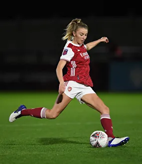 Arsenal Women V Tottenham Hotspur Women - Conti Cup 2020-21 Prints: Arsenal Women vs. Tottenham Hotspur Women: Empty FA Womens Continental League Cup Match at Borehamwood Stadium