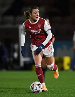 Arsenal Women V Tottenham Hotspur Women - Conti Cup 2020-21 Prints: Arsenal Women vs. Tottenham Hotspur Women: Empty Meadow Park FA WSL Cup Match Amidst Coronavirus Restrictions