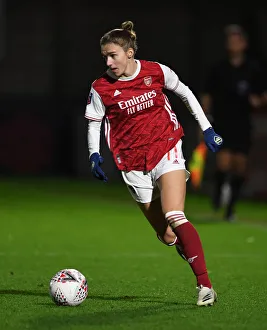 Arsenal Women vs. Tottenham Hotspur Women: FA Womens Continental League Cup Match in Empty Meadow Park Amidst Coronavirus Restrictions