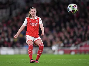 Arsenal Women V Bayern Munich Frauen 2022-23 Prints: Arsenal Women vs. FC Bayern Munich: A Quarter-Final Battle in the UEFA Women's Champions League at Emirates Stadium