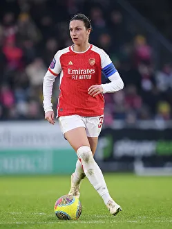 Arsenal Women vs. West Ham United: Lotte Wubben-Moy in Action - Barclays WSL Clash at Meadow Park (2023-24)