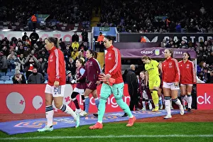 Aston Villa Women V Arsenal Women 2022-23 Prints: Arsenal Women vs Aston Villa: McCabe and Zinsberger Pre-Match Moment (Barclays FA WSL)