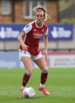 Arsenal Women V Aston Villa Women 2020-21 Prints: Arsenal Women vs. Aston Villa Women: 2021 FA WSL Match at Empty Meadow Park