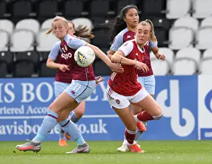 Arsenal Women V Aston Villa Women 2020-21 Prints: Arsenal Women vs. Aston Villa Women: 2021 FA WSL Match at Empty Meadow Park