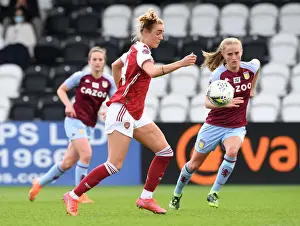 Arsenal Women V Aston Villa Women 2020-21 Prints: Arsenal Women vs. Aston Villa Women: 2021 FA WSL Match at Empty Meadow Park