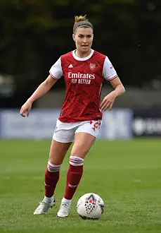 Arsenal Women V Aston Villa Women 2020-21 Prints: Arsenal Women vs Aston Villa Women: 2021 FA WSL Match at Empty Meadow Park