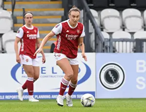 Arsenal Women V Aston Villa Women 2020-21 Prints: Arsenal Women vs. Aston Villa Women: 2021 FA WSL Match at Empty Meadow Park