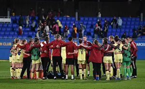 Barcelona V Arsenal Women 2021-22 Prints: Arsenal Women vs. Barcelona: A Champions League Showdown in Spain