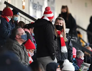 Arsenal Women vs Birmingham City Women: FA WSL Clash at Meadow Park (2020-21) - Passionate Arsenal Fans in Action