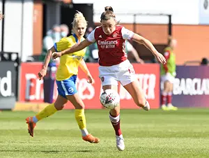 Arsenal Women V Brighton And Hove Albion 2020-21 Prints: Arsenal Women vs Brighton & Hove Albion: Empty FA WSL Match at Meadow Park (April 2021)